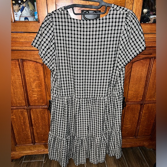 Loft Medium Checkered Dress - Picture 2 of 3